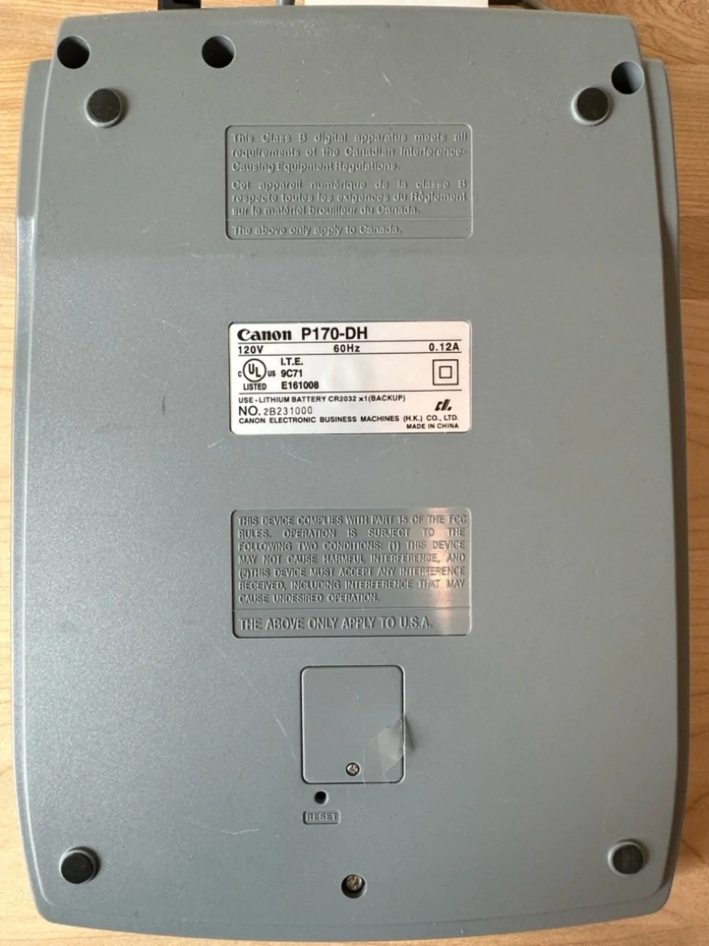 Canon Adding Machine P170-DH Printing Calculator 12 Digit 2 Color Printer - Picture 14 of 15